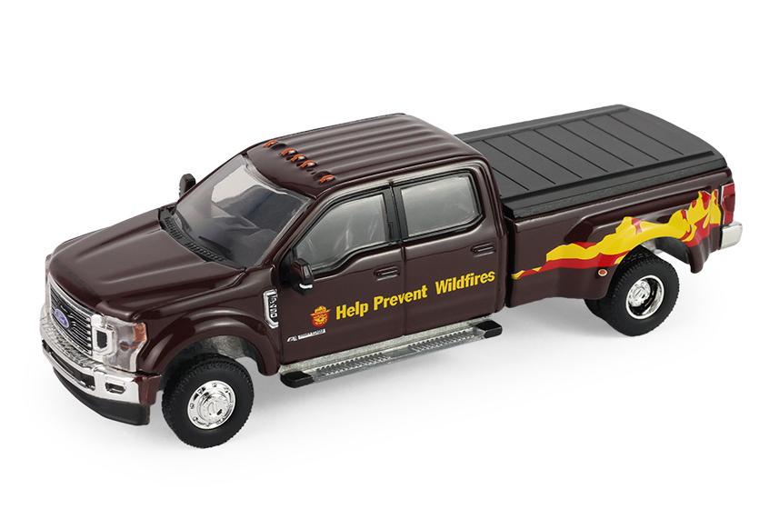 1:64 FORD Super Duty F-450 King Ranch, Prevent Range Fires *Smokey Bear Series 5* (2022), dark red - 38090E