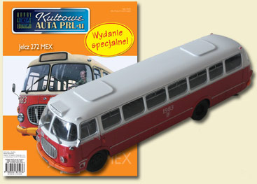 1:72 JELCZ MEX 272 bus, Kultowe Auta PRL-u, белый с красным - kul994