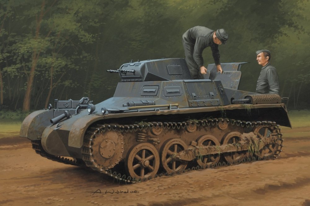 1:35 Сборная модель Танк German Panzer 1Ausf A Sd.Kfz.101 (Early/Late Version) - 80145