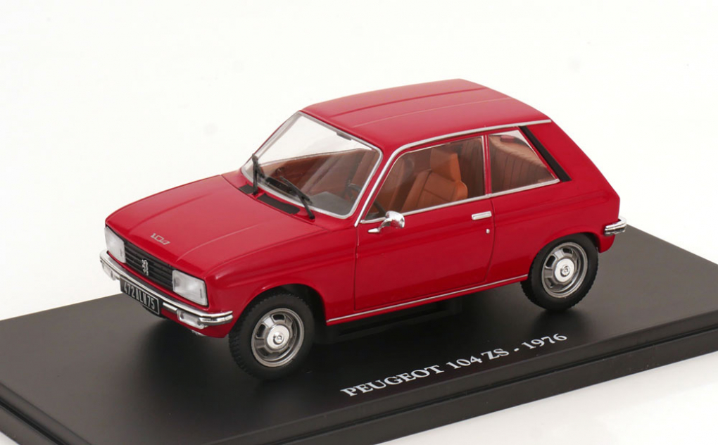 1:24 PEUGEOT 104 ZS (1976), Auto Vintage, red - G1276048