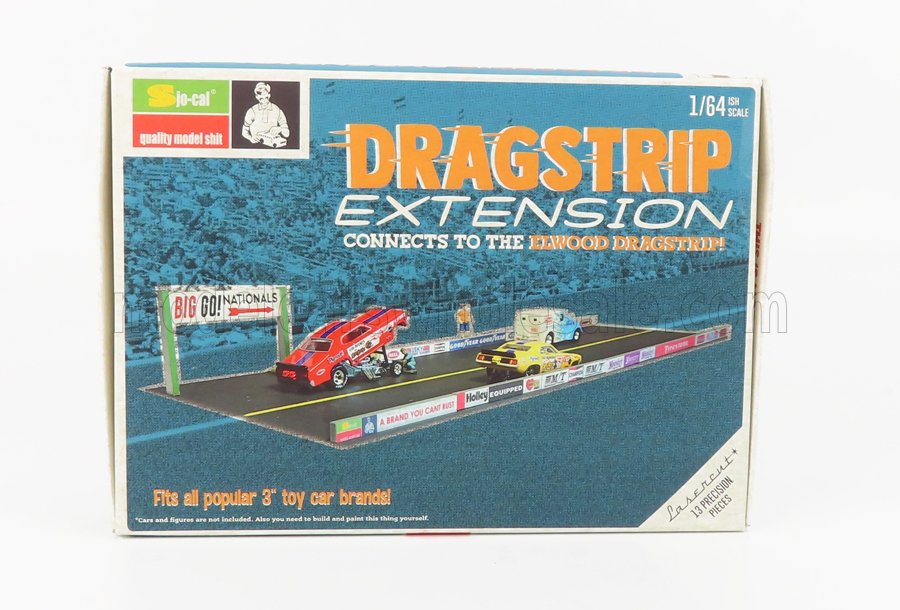 1:64 Сборная модель Diorama Dragstrip Kit Extension - Big Go Nationals - SJO-EXTENTION