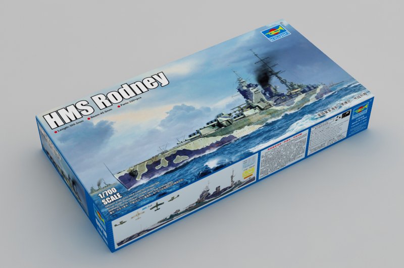 1:700 Сборная модель Британский линкор типа «Нельсон» HMS RODNEY - 06718