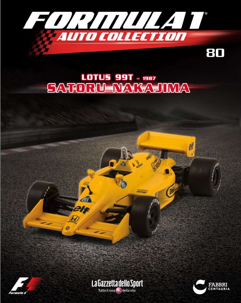 1:43 Lotus 99T 1987 Сатору Накаджимы, Formula 1 Auto Collection 9 - F1009
