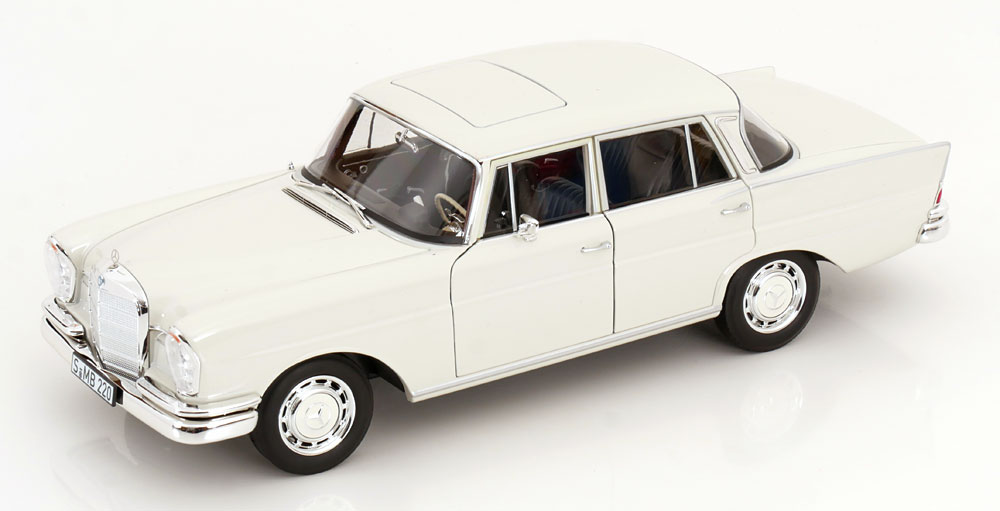 1:18 MERCEDES-BENZ 220S W111 Saloon (1959-1965), white-grey - B66041218
