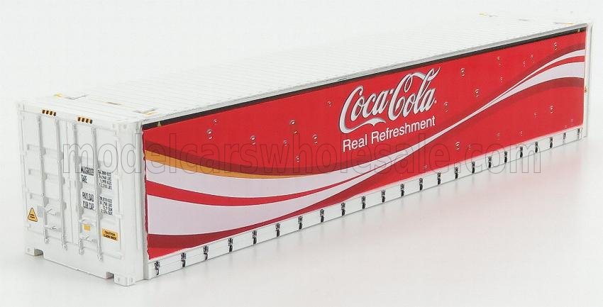 1:76 ACCESSORIES Container 40' For Trailer Truck Coca-cola, White Red - 76CONT005CC