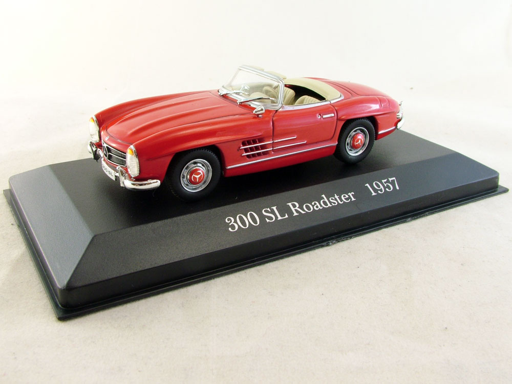 1:43 MERCEDES-BENZ 300 SL Roadster (1957), Mercedes-Benz Offizielle Modell-Sammlung 57, красный - MB057