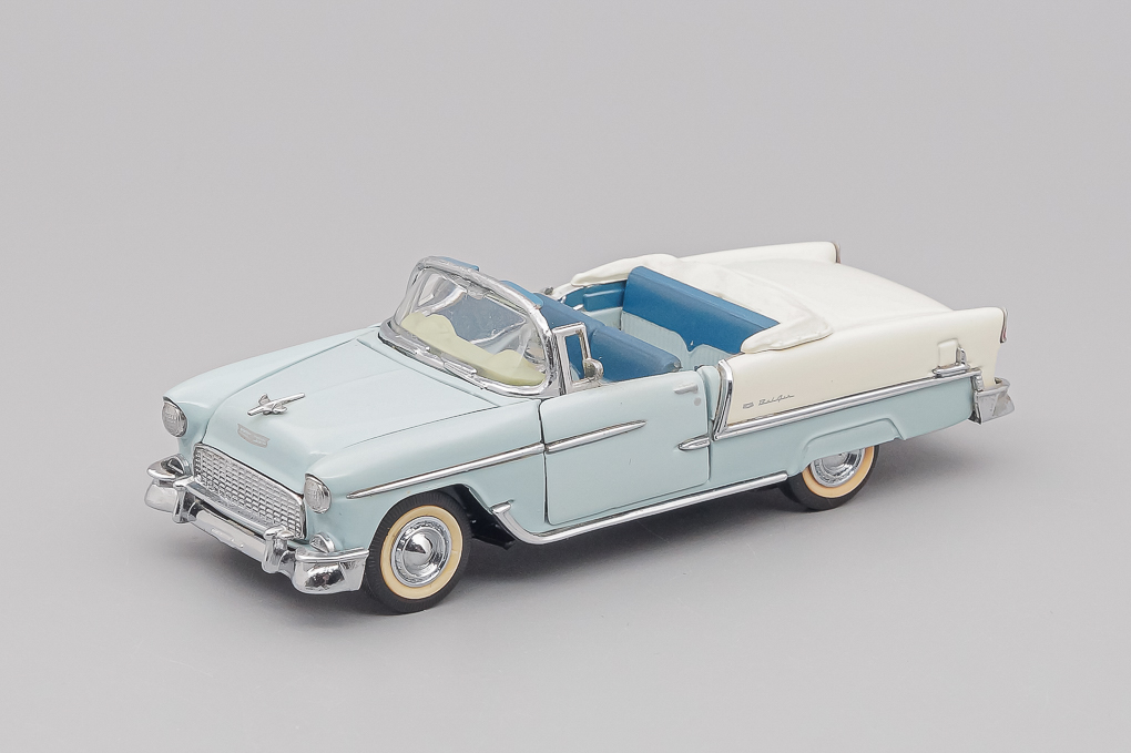 1:43 CHEVROLET Bel Air (1955), nassau blue / ivory - B11KE18-X2