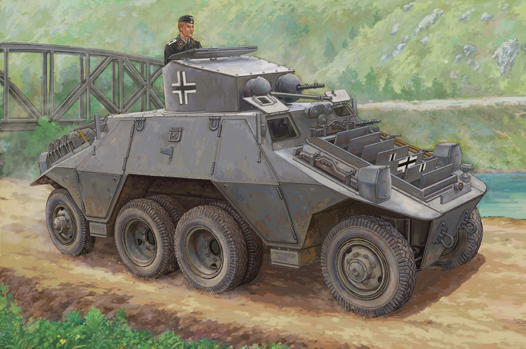 1:35 Сборная модель Бронемашина M35 Mittlere Panzerwagen (ADGZ-Steyr) - 83890