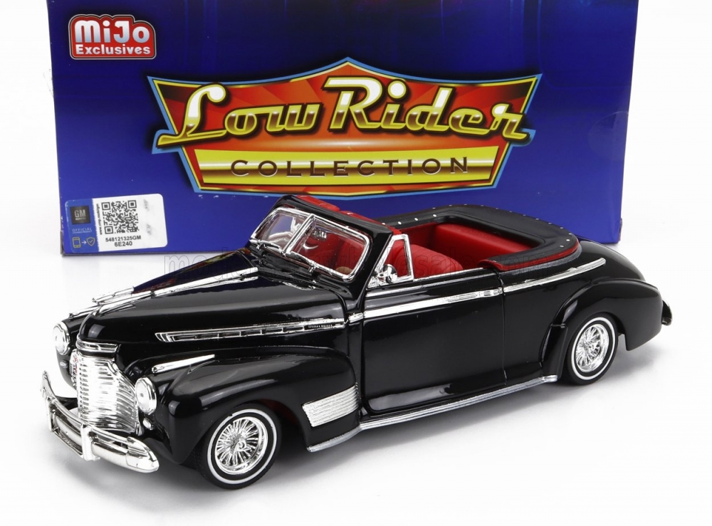 1:24 CHEVROLET Special De Luxe Cabriolet Open Low Rider (1941), Black - 22411LRW-BK