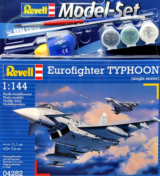 1:144 Сборная модель Европейский многоцелевой истребитель Eurofighter Typhoon EF-2000 (Подарочный набор) - 64282