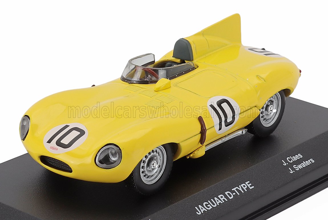1:43 JAGUAR D-type 3.4l Team Ecurie Francorchamps №10 3rd 24h Le Mans (1955) Jacques Swaters - Johnny Claes, Yellow - MW1ALA0088