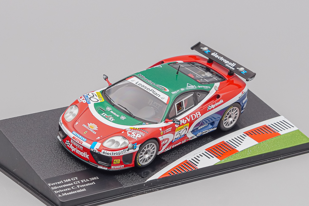 1:43 FERRARI 360 GT Silverstone GT FIA 2002 Drivers: C. Pescatori A. Montermini #50, Ferrari Racing Collection 6, red - FRC006-X1