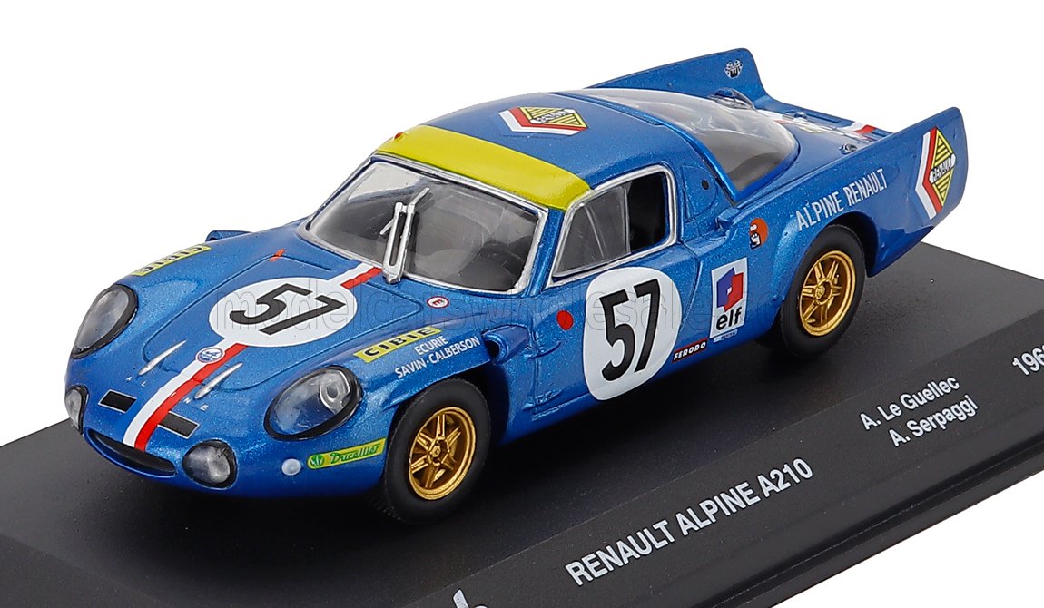 1:43 RENAULT Alpine A210 Team Ecurie Savin Calberson №57 24h Le Mans (1968) Alain Leguellec - Alain Serpaggi, Bluette Yellow - MW1ALA0027