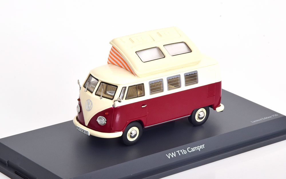 1:43 VOLKSWAGEN T1b, dunkelrot/creme - 03779