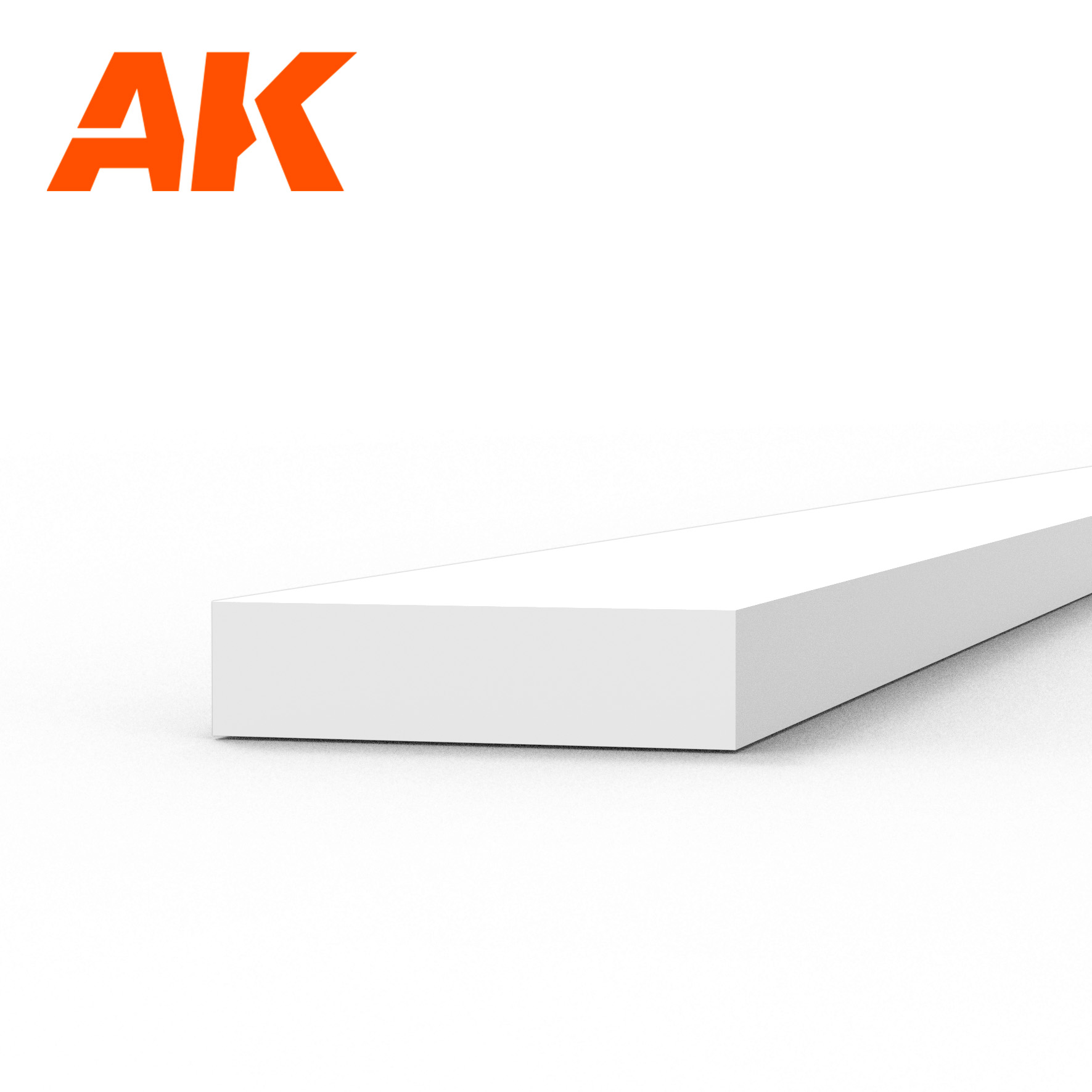 Strips 1.00 x 4.00 x 350mm - STYRENE STRIP - AK6522