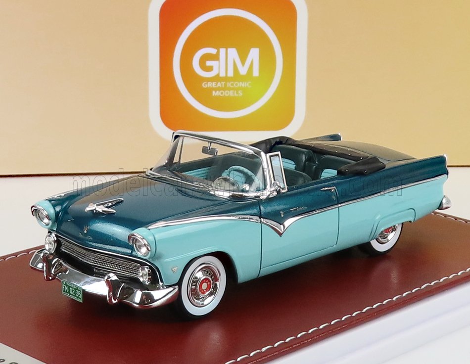 1:43 FORD Fairlane Sunliner Cabriolet (1955), Green Poly - Sea Haze Green - GIM035B