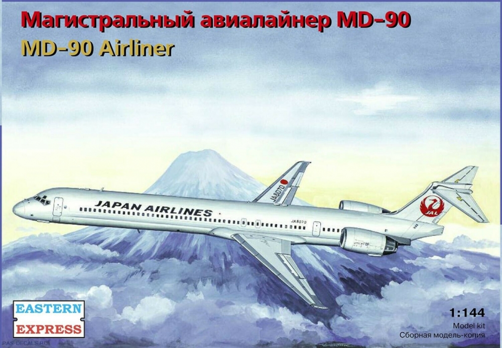 1:144 Сборная модель Авиалайнер MD-90 JAL - 144128