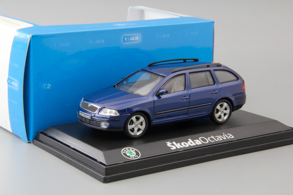 1:43 SKODA Octavia Combi (2004), K-Deep Sea Blue Metallic - 002K