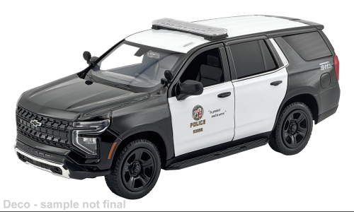 1:24 CHEVROLET Tahoe PPV LVPD (2025), black / white - 76636LAPD