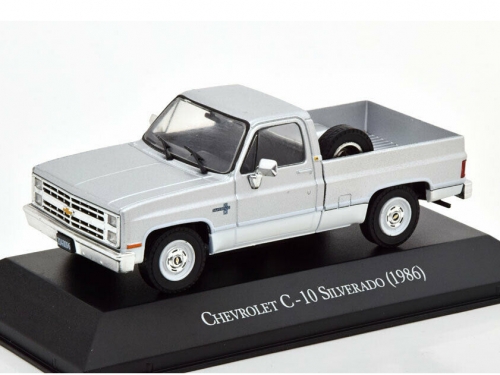 1:43 Chevrolet C-10 Silverado 1986 серебристый - ARGAQV16