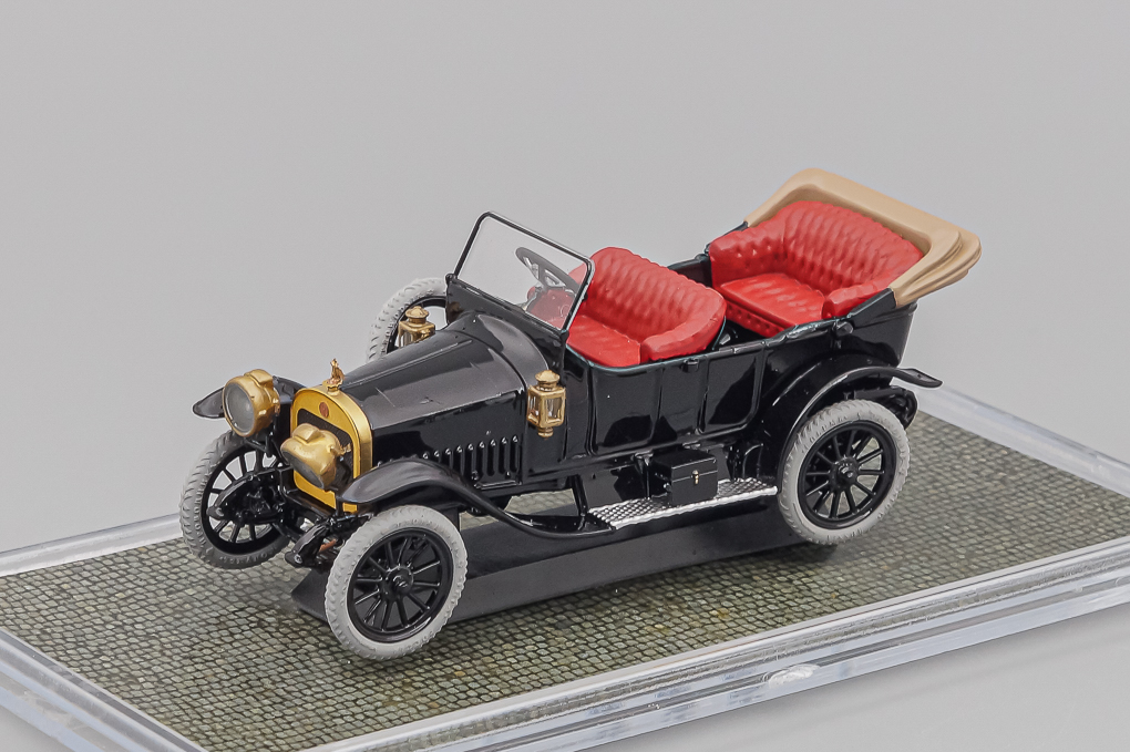 1:43 РУССО-БАЛТ тип К 12-20 VIII серии 1912-13 г. (открытый), черный - K006