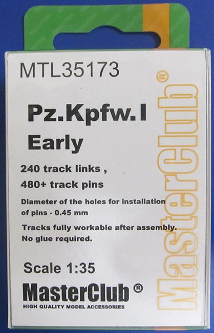 1:35 Траки наборные железные Pz.I Early - MTL35173