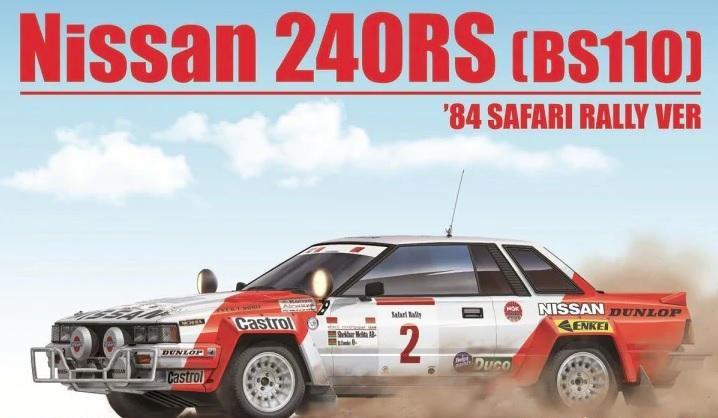 1:18 Сборная модель Nissan 240 RS - #2 - Safari Rallye 1984 - BEE-24041