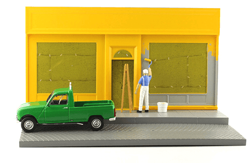 1:43 RENAULT 4L (модель с диорамой) - Le peintre - M3379-9