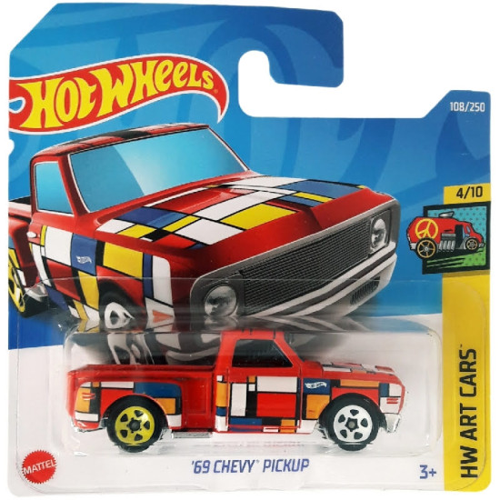 1:64 CHEVROLET Pickup Chevy (1969), red - HCV74-M524