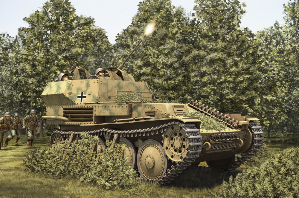 1:35 Сборная модель German 2cm Flak 38 Pz. Kpfw. 38 (t) - 80140