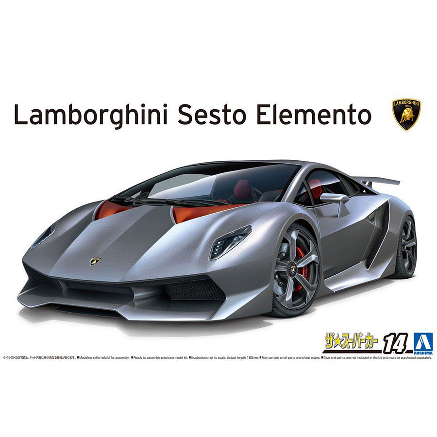 1:24 Сборная модель Lamborghini Sesto Elemento 10 - 06221