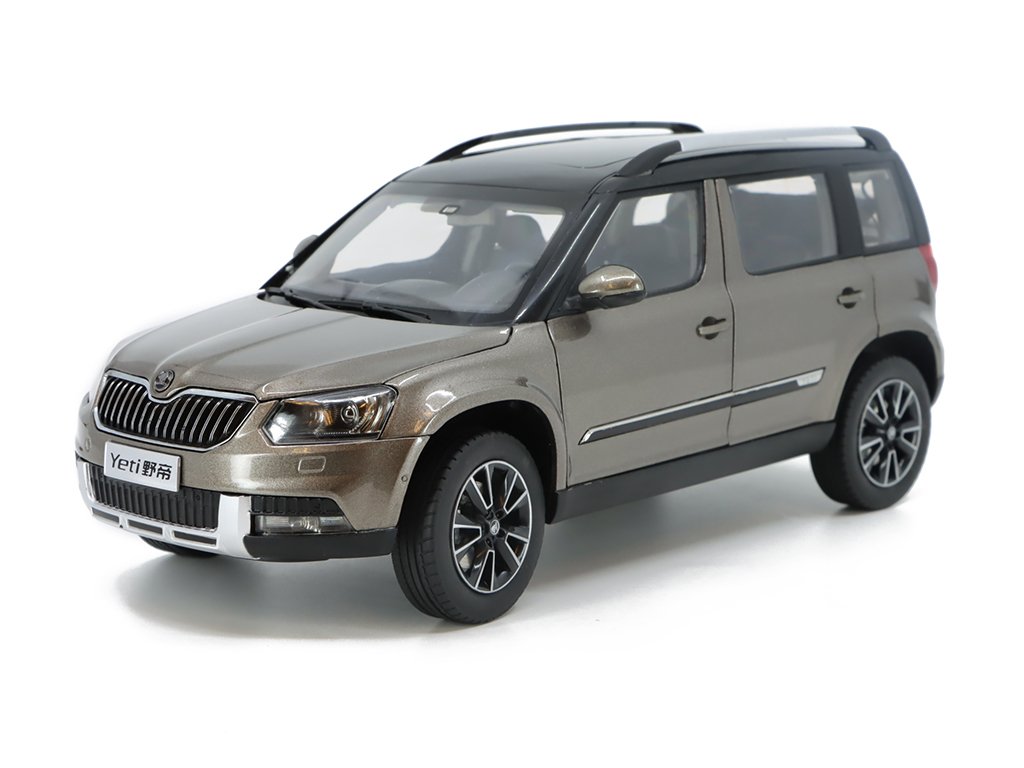 1:18 SKODA Yeti FL Outdoor (2013), Šedozelená Metalíza - 118SVW-033SP