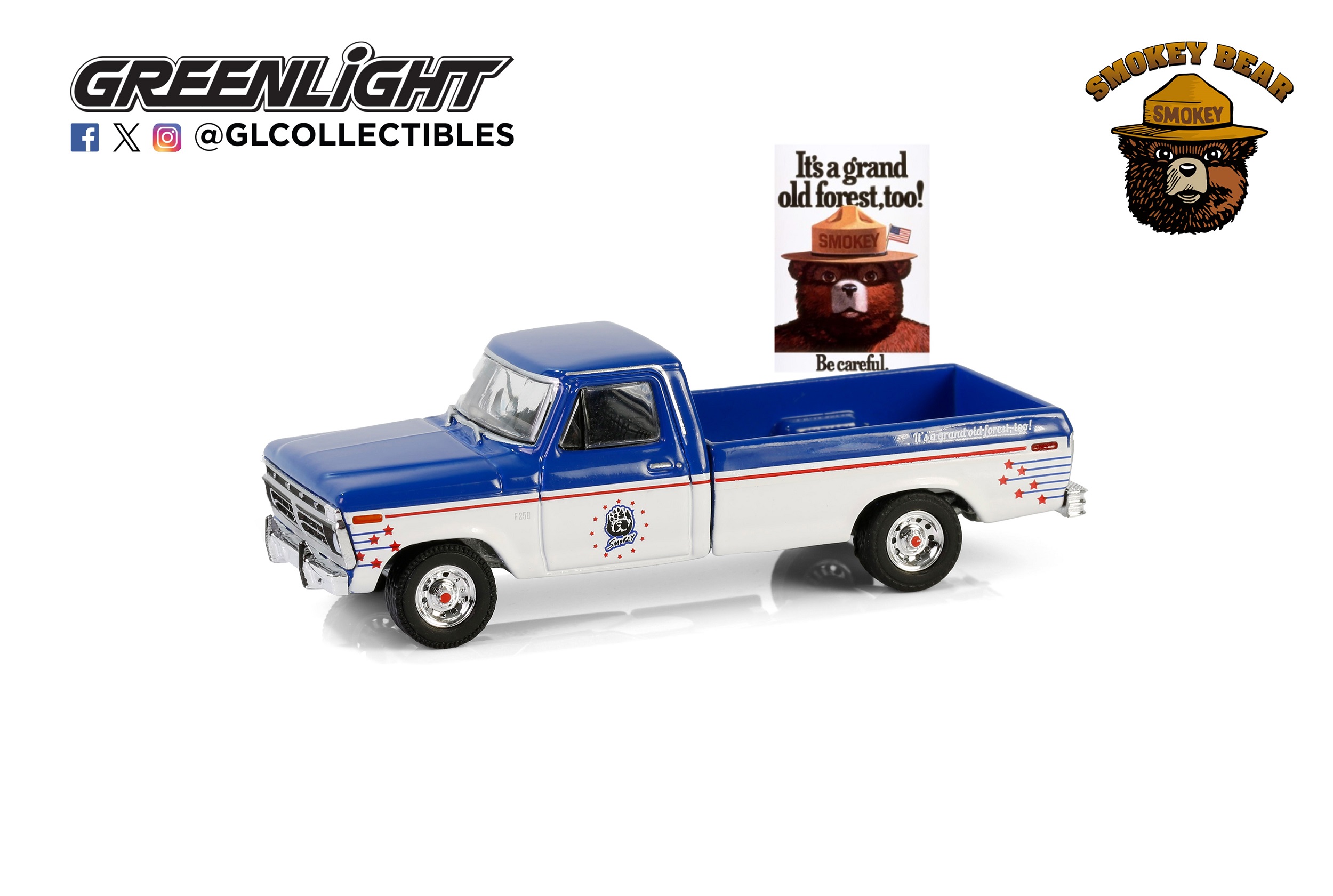 1:64 FORD F-250 пикап 'It's a Grand Old Forest Too!' (1976), Blue/White - 38070D