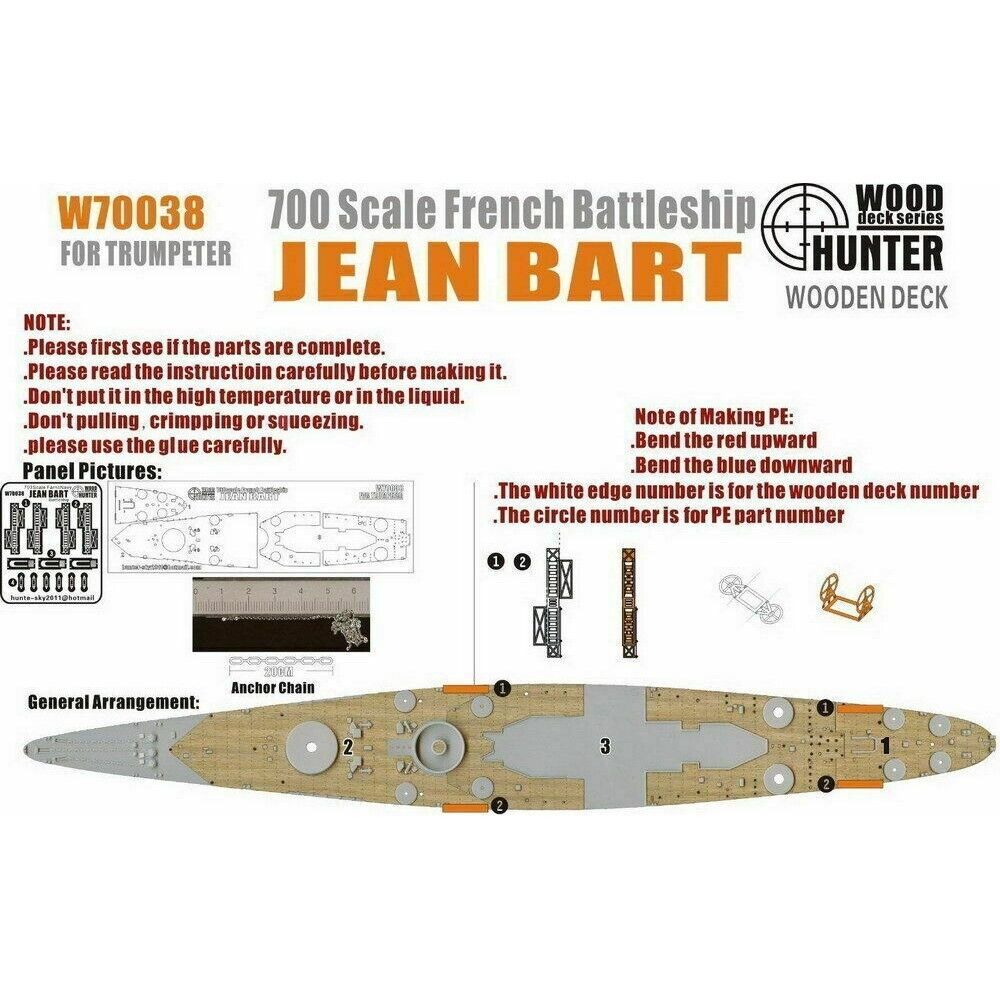1:700 WII French Battleship Jean Bart - W70038