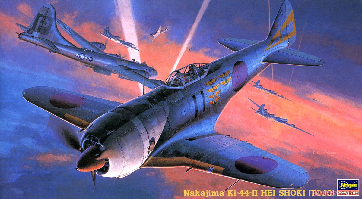 1:48 Сборная модель Самолет NAKAJIMA Ki44 SHOKI(TOJO) - 19136