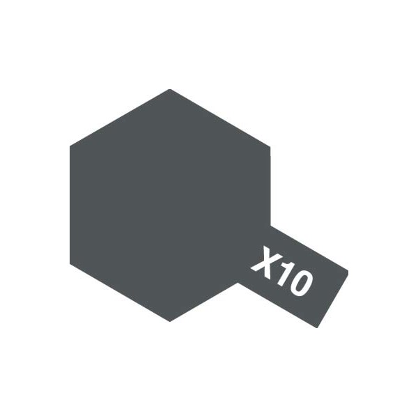 X-10 Gun Metal (краска эмалевая, пушечный металл глянцевый), 10мл. - 80010