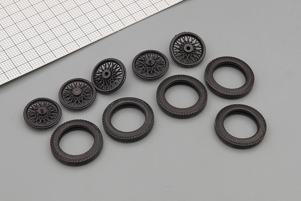 1:43 Резина, диски для Горький А, компл. из 5 колёс - XR-041