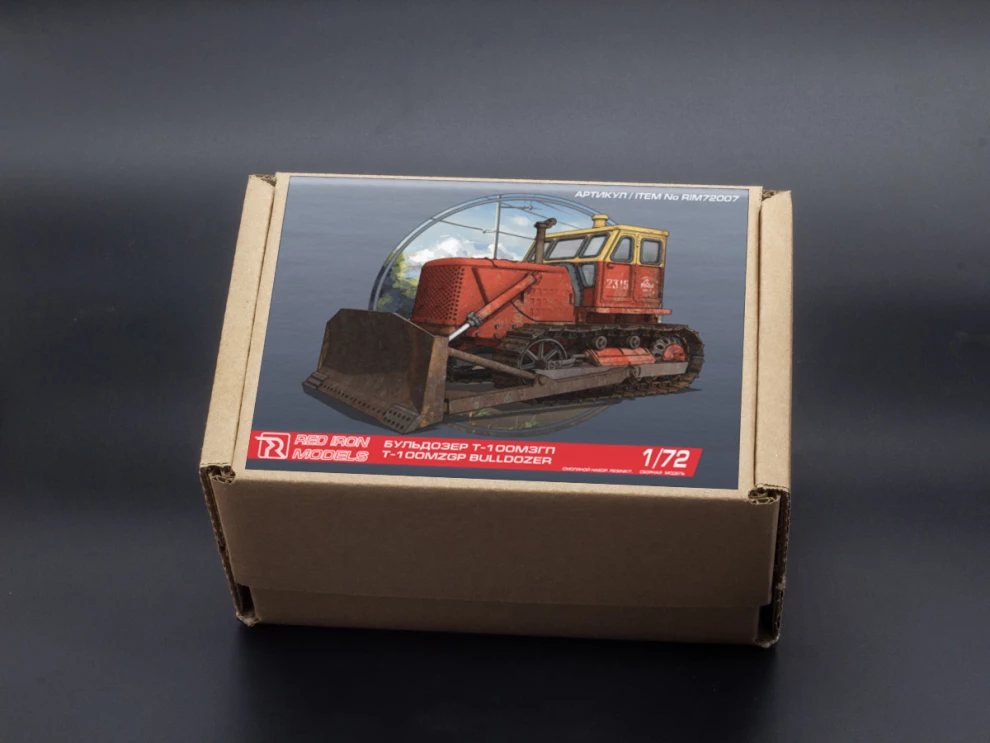 1:72 Сборная модель Бульдозер 'Т-100МЗГП' - RIM72007
