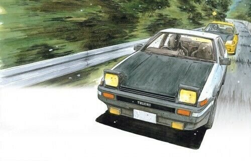 1:24 Сборная модель TOYOTA Trueno AE86 Fujiwara Takumi (Project-D Ver.) - 05957