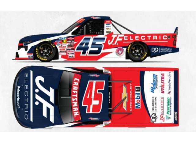 1:24 CHEVROLET #645 Landen Lewis *J.F. ELECTRIC*, red/white/blue 2026 - T452624JFELL