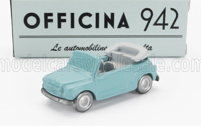 1:76 FIAT 600 'maggiolina' Carrozzeria Francis Lombardi Cabriolet Open (1958), Light Blue - ART2045A