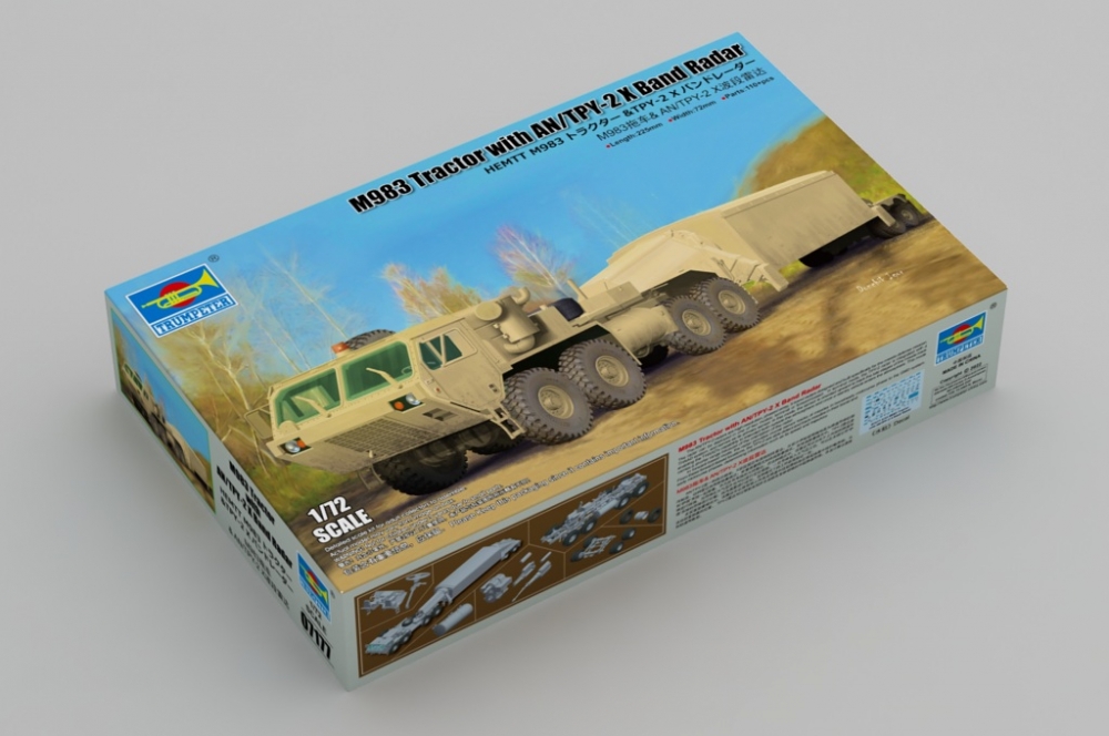 1:72 Сборная модель Тягач M983 с радаром X-диапазона AN/TPY-2 - 07177