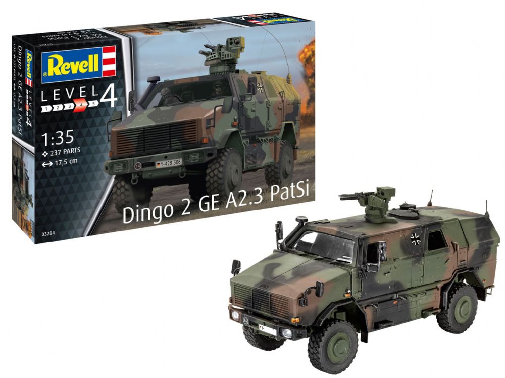 1:35 Сборная модель Бронетранспортер Dingo 2 GE A2.3 PatSi - 03284