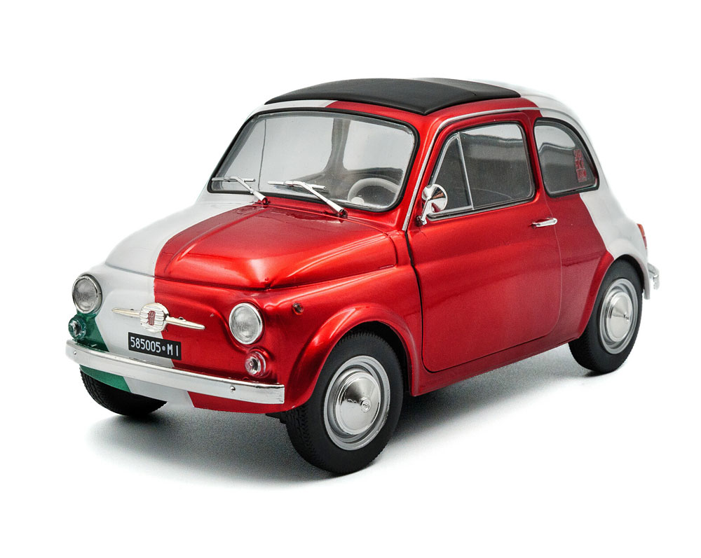 1:18 FIAT 500 Tribute to Italia (1965), red white green - S1801409
