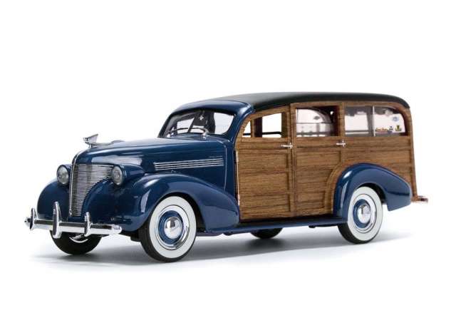 1:18 CHEVROLET Woody Surf Wagon (1939), regency blue - 6178