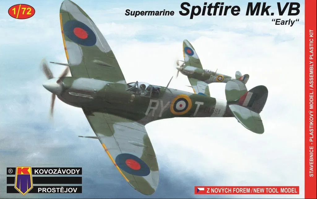 1:72 Сборная модель Supermarine Spitfire Mk.VB “Early” - KPM0058