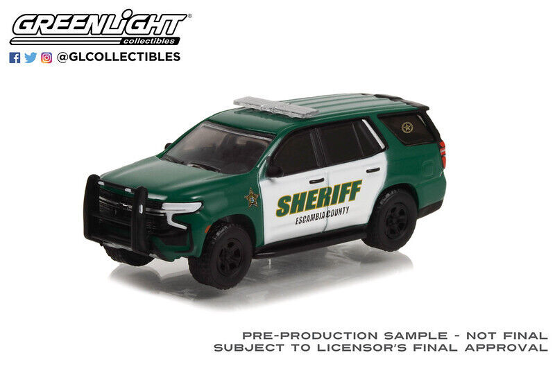 1:64 CHEVROLET Tahoe Police Pursuit Vehicle 'Escambia County Sheriff Pensacola Florida' (2021) - 30381