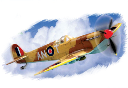 1:72 Сборная модель Самолет Spitfire MKVb/TROP - 80213
