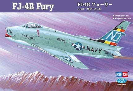 1:48 Сборная модель Самолет Fj-4b Fury - 80313