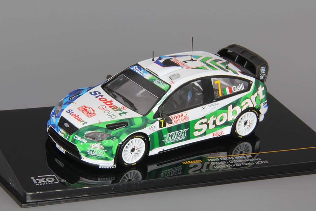 1:43 FORD Focus WRC #7 G.Galli-G.Bernacchini Rally Monte Carlo (2008), white - RAM293